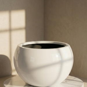 Ivory Orb Planter (FP-1021)
